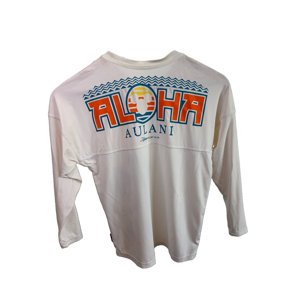 Disney x Aulani Boys T-Shirt Medium White Spirit Jersey Aloha Mickey Mouse